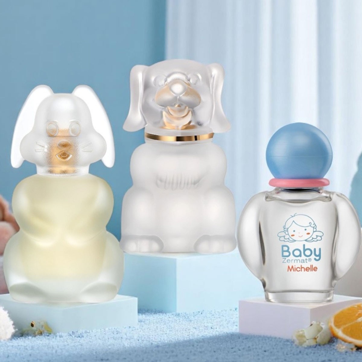 Set 3 perfumes Zermat beb&eacute; Boby Michell Bouny floral suave image number null