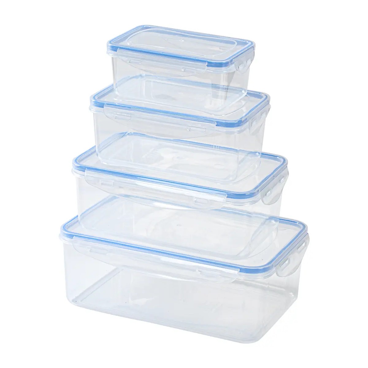 Set 4 Contenedores Recipiente Topper Alimento Comida Cocina image number null