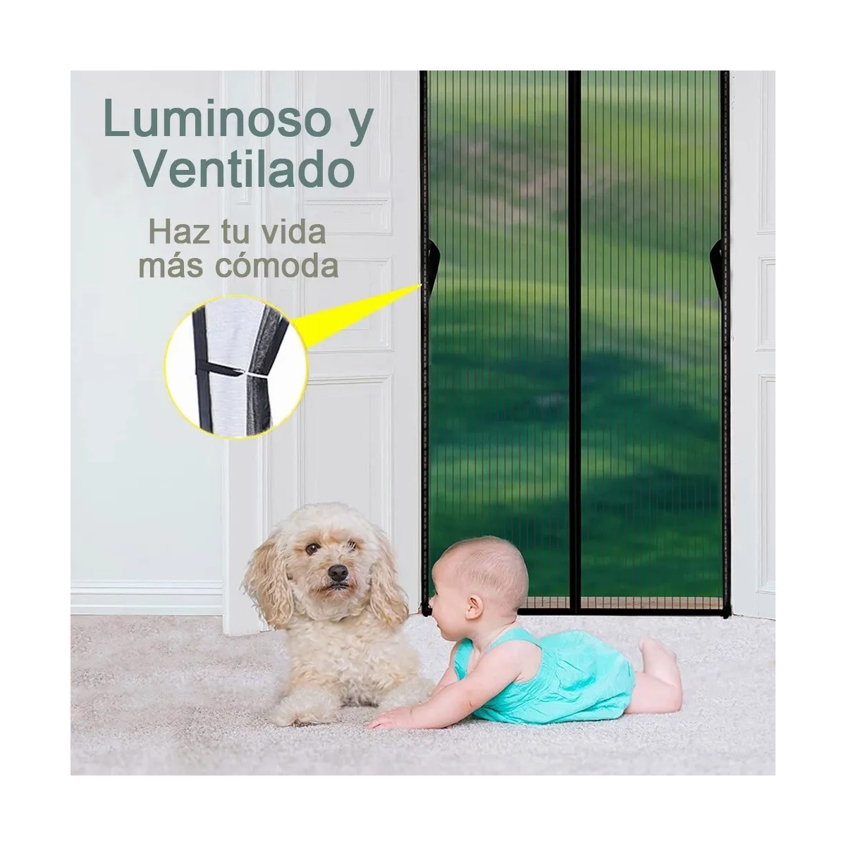 Magnetismo Mosquitera Para Puertas 220x100 image number null