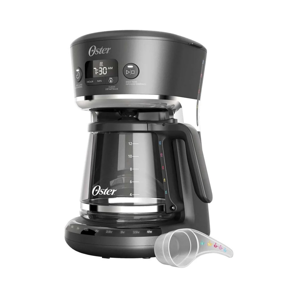 Cafetera Programable Oster con Sistema de Medici&oacute;n 12 Tazas Negra BVSTRF100 image number null