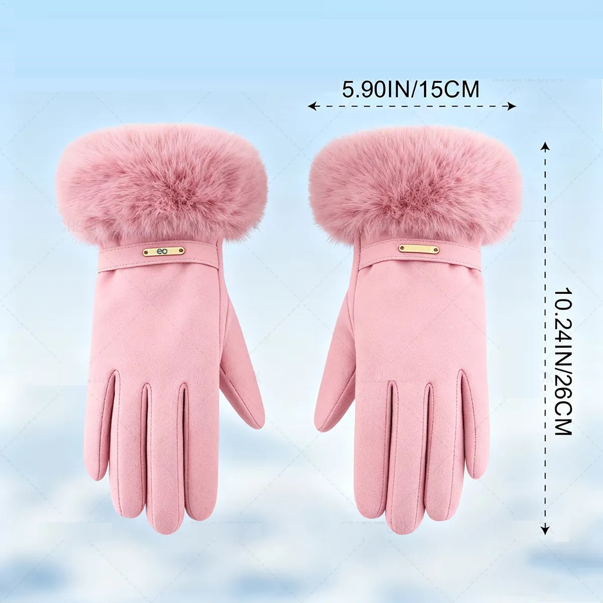 3guantes T&eacute;rmicos Frio De Invierno Parapantalla T&aacute;cti Mujer Estilo 1 image number null