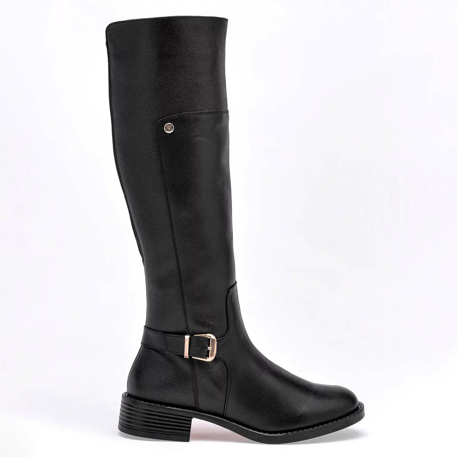 BOTA LARGA DE HEBILLA Para Mujer Principessa 4513, Color Negro CE V7 image number null