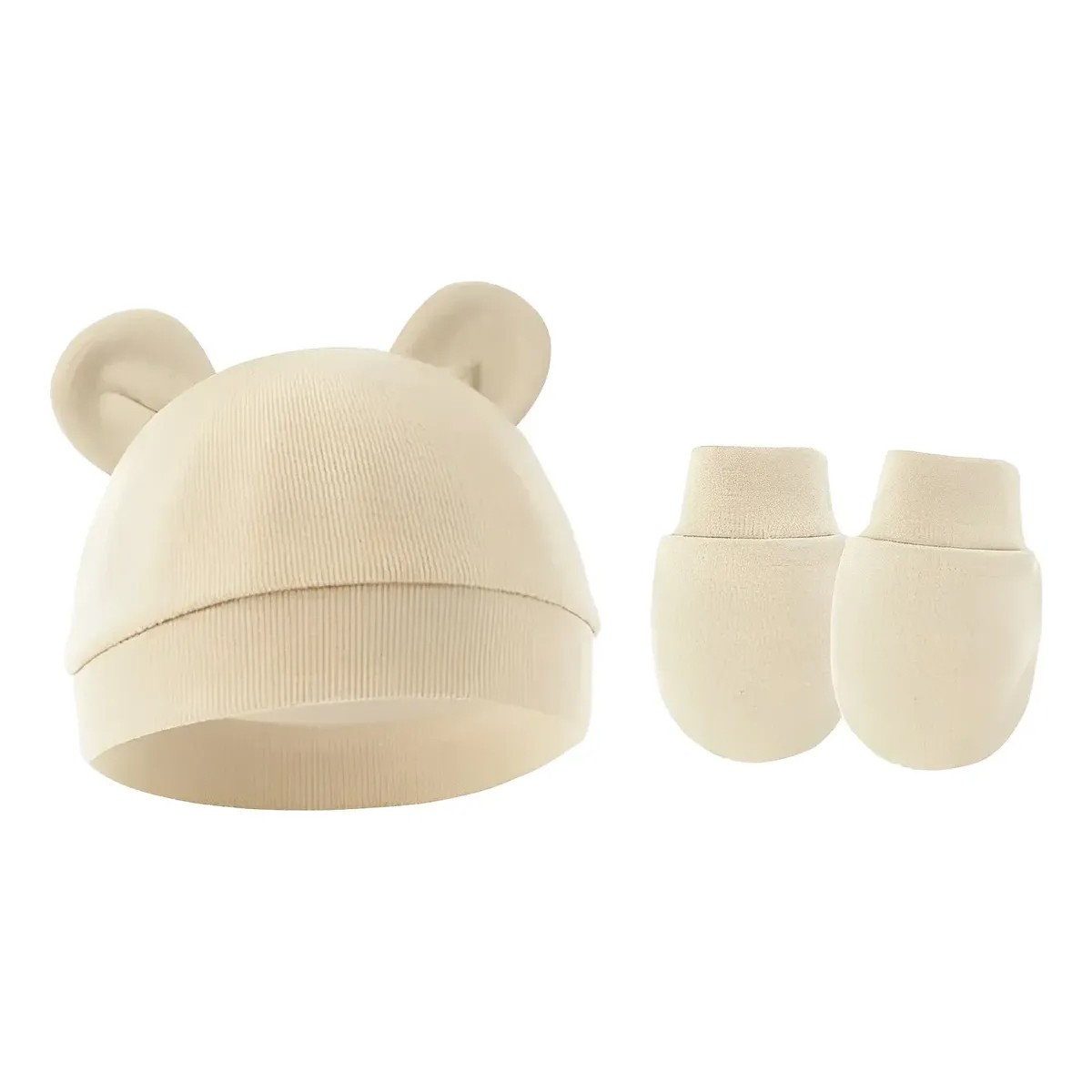 Juego De 4 Sombreros Para Beb&eacute;s, Guantes Antiara&ntilde;azos Para Recien nacido image number null