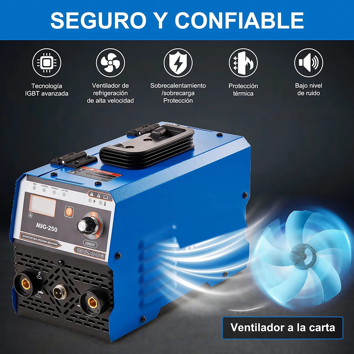 Soldadora Inversora Portatil 3 En 1 MIG, TIG, MMA. image number null