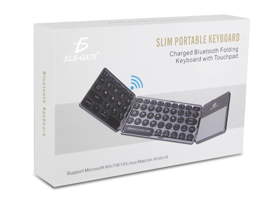 Teclado Inal&aacute;mbrico con trackpad para Windows y Mac . image number null