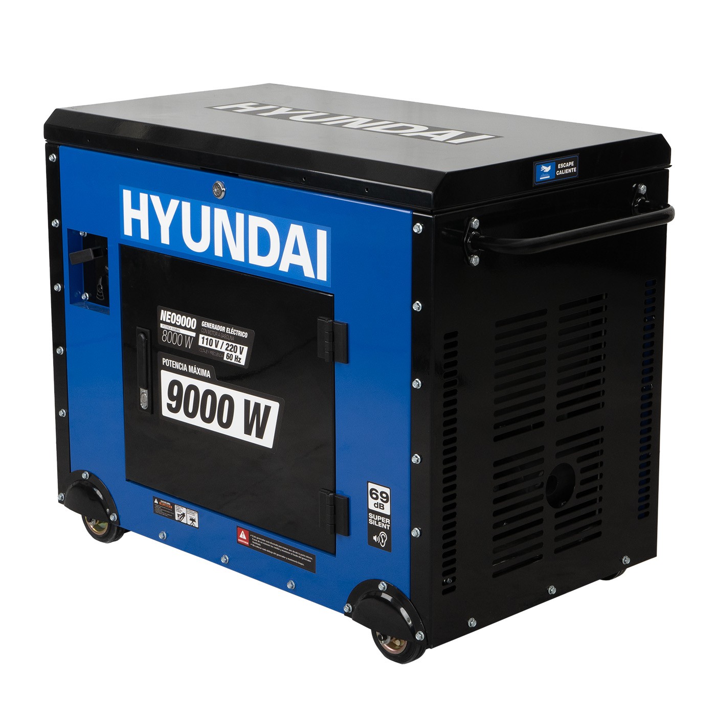 Generador Hyundai 9,000 Watts Profesional Silencioso 110v/220v - NEO9000 image number null
