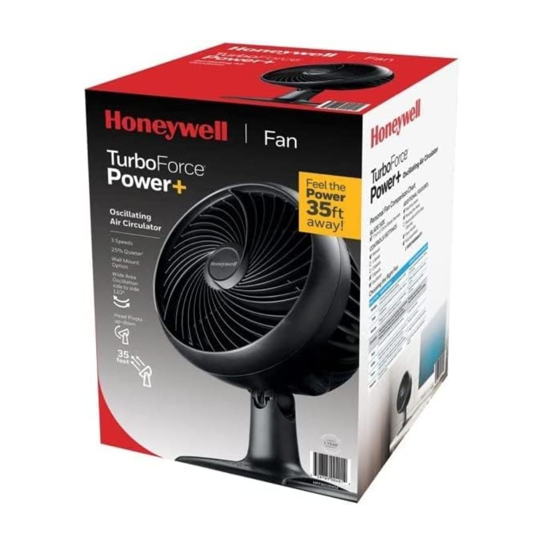 Honeywell Ventilador de Mesa Oscilante Turbo Power de 10&rdquo; con 3 Velocidades Abanico de Mesa con Opci&oacute;n de Montaje image number null