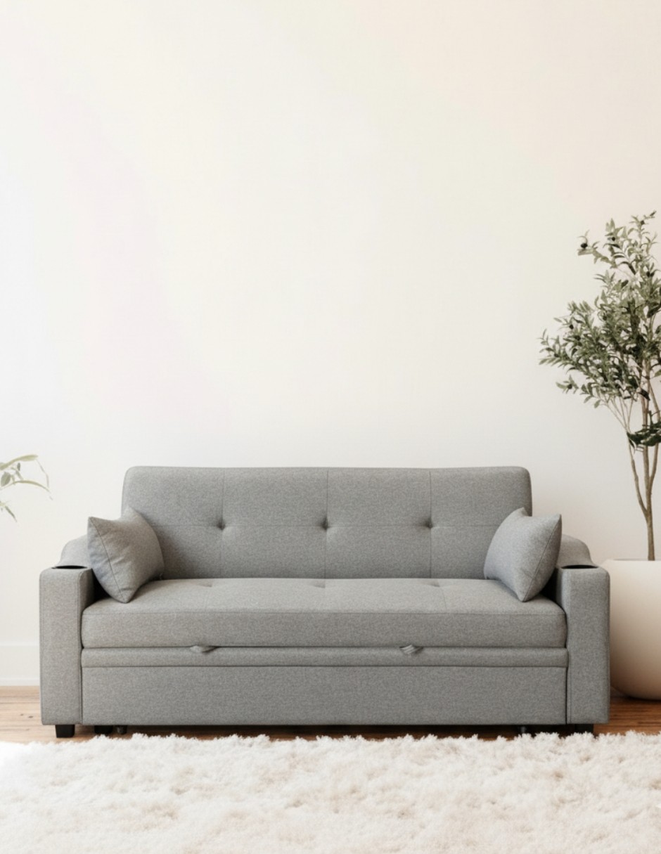 Sof&aacute; Cama Gris Oscuro Easy Living Sander image number null