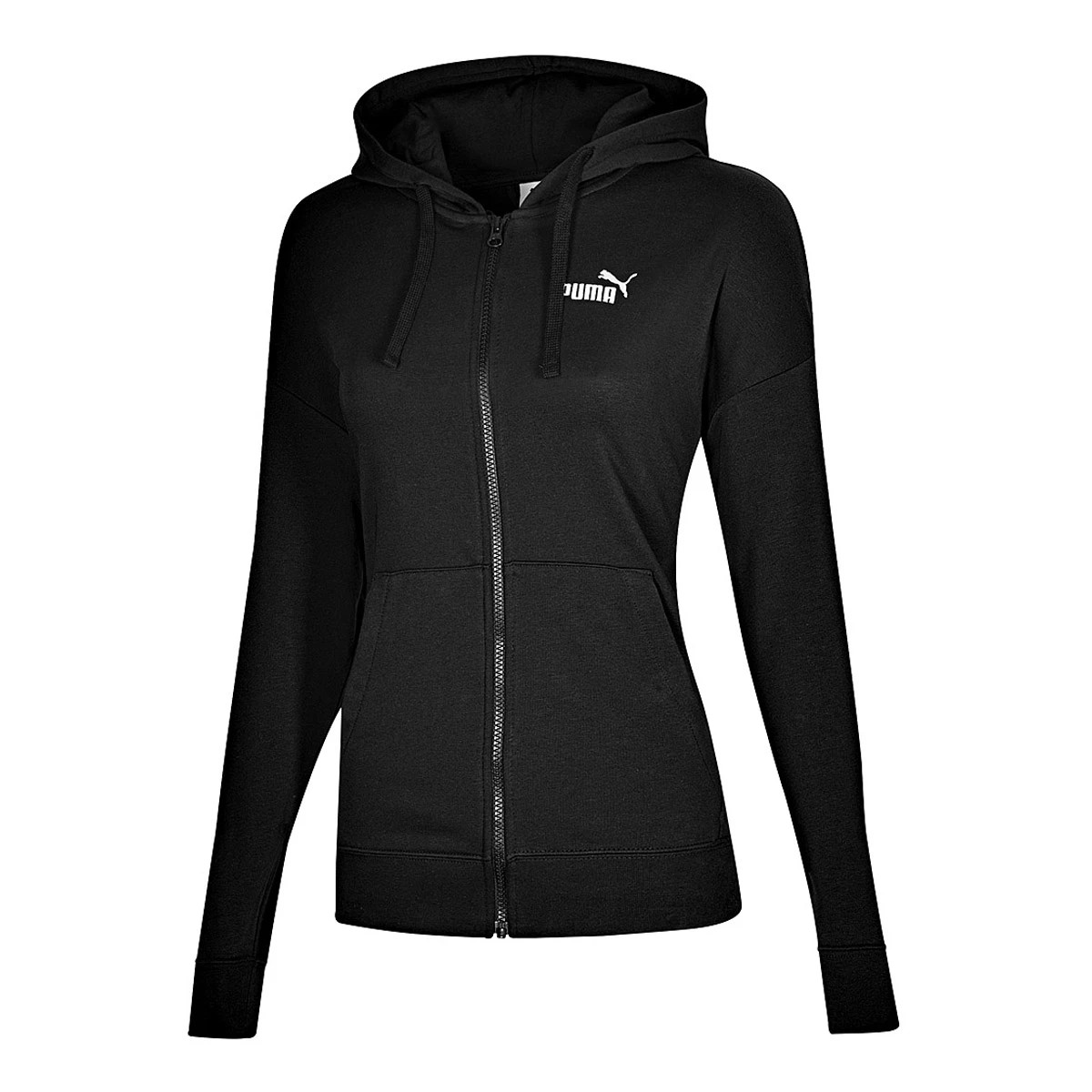 ROPA SUDADERA URBANA MUJER PUMA Ess Small No. 1 Logo Comfort Full-Zip Hoodie Tr NEGRO image number null