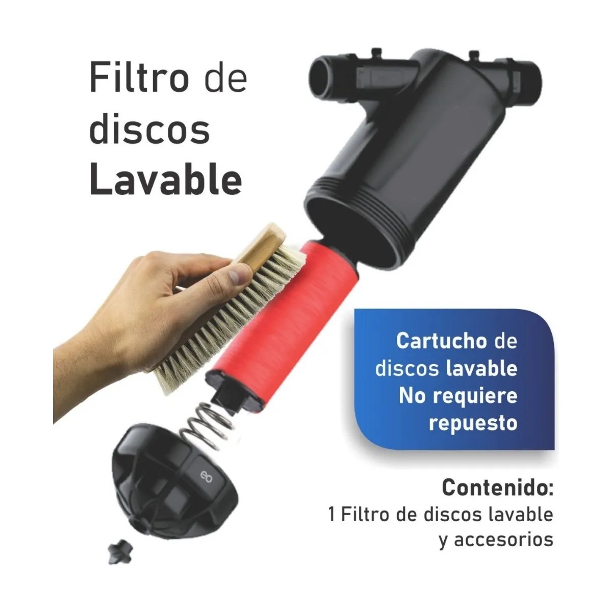 Filtro De Agua Lavable Discos Tinaco Y Casa Apto Riego e Invernaderos image number null