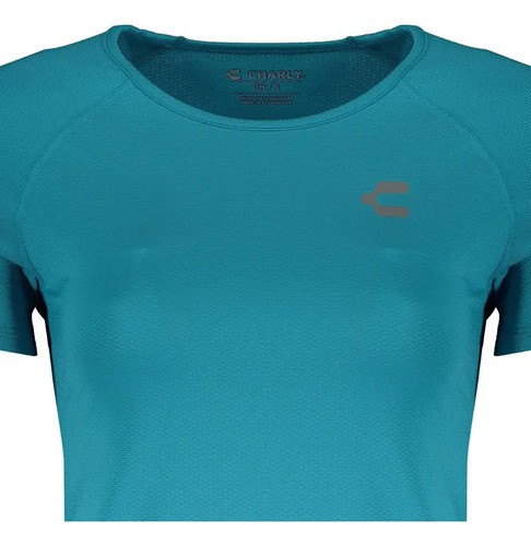 Playera Charly Mujer Deportiva Manga Corta 5018216450 Azul M/m M image number null