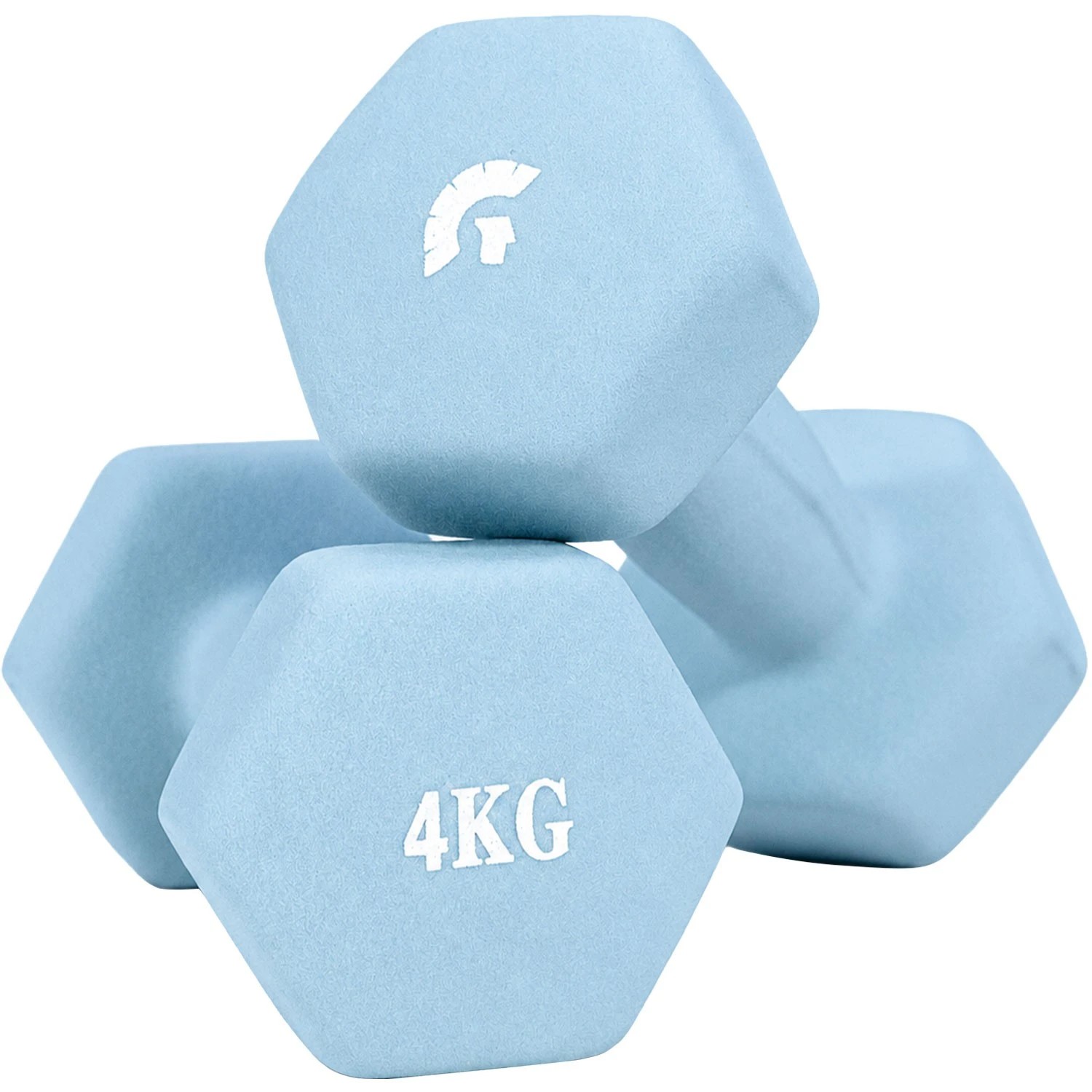 Par Mancuernas Pesa Neopreno Suave 4 Kg Antideslizante Azul Centurfit image number null