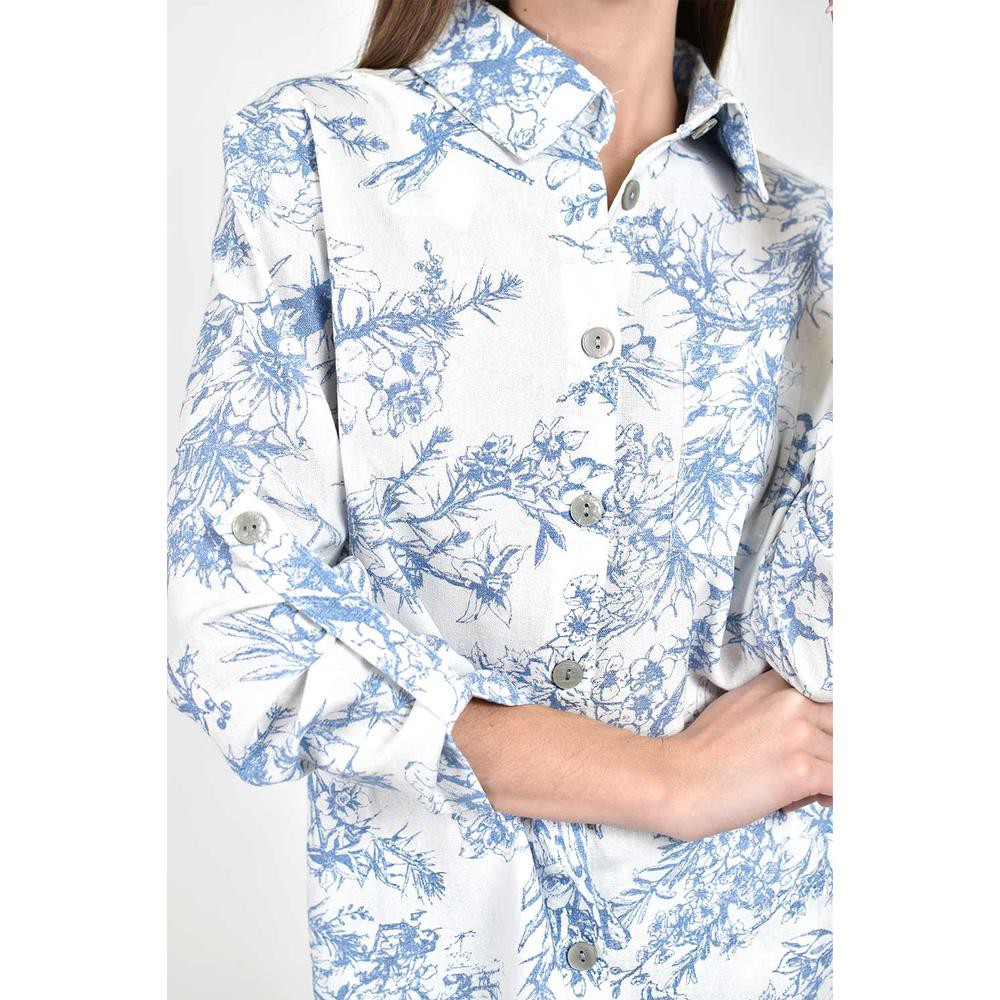 Conjunto de lino estampado Roman Fashion /Juvenil, 9005 (Azul marino) image number null