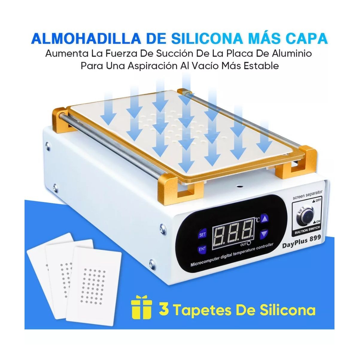 Separador De Pantalla Lcd De Tel&eacute;fono M&oacute;vil Succi&oacute;n De Vac&iacute;o Blanco image number null