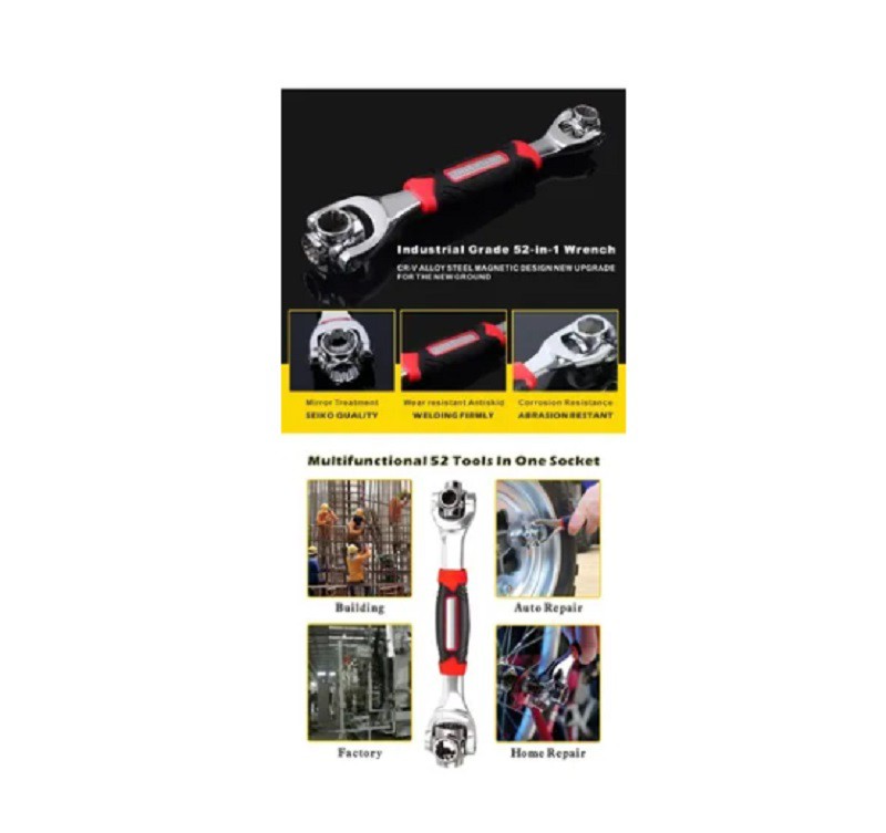 Llave 48 En 1 Con Cabezal Giratorio 360 Grados De Reparaci&oacute;n image number null