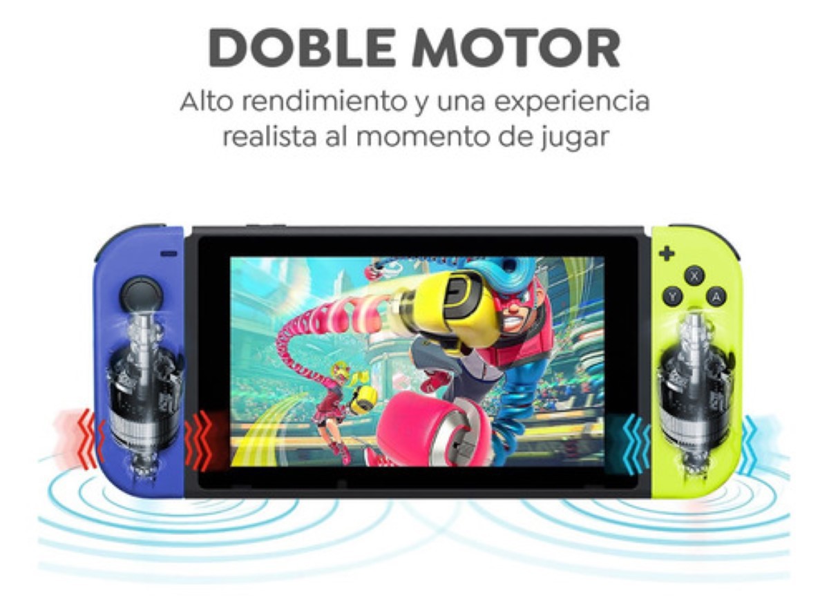 Set de control inal&aacute;mbrico Nintendo Switch Joy-Con (L)/(R) Ne&oacute;n azul y amarillo ne&oacute;n image number null