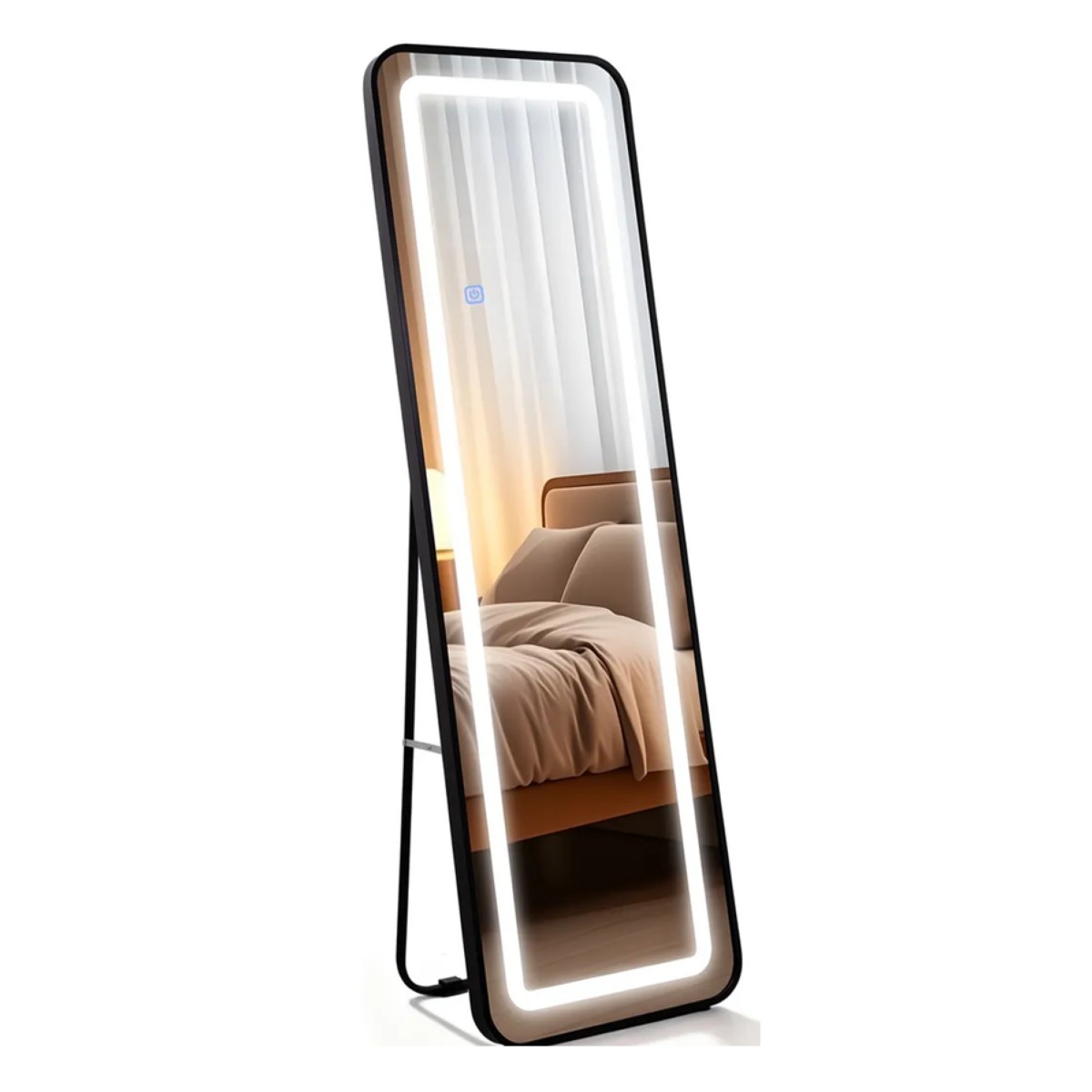 Espejo Rectangular Completo Piso Pared Full 3 Luces image number null