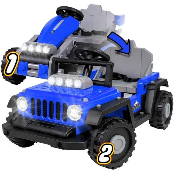 Carro Electrico Montable 2 En 1 Infantil Control Remoto 12 V Little Monkey image number null