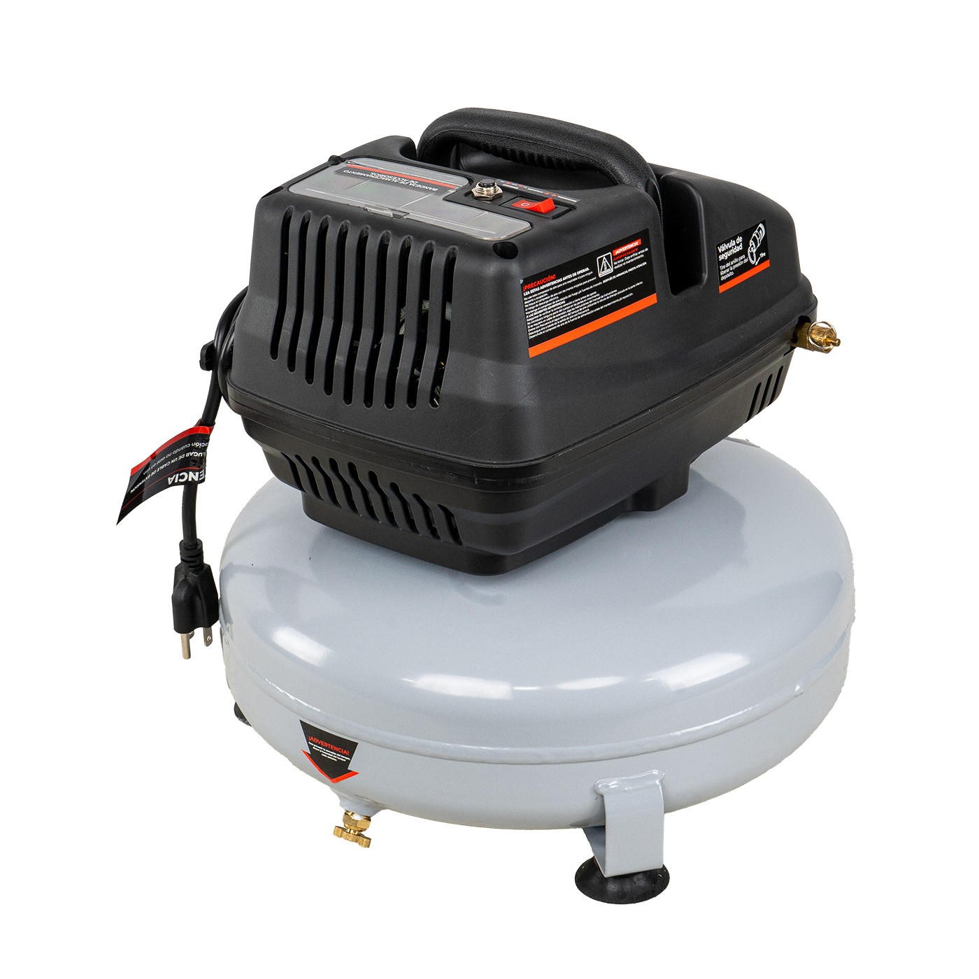 Kit Mini Compresor De Aire El&eacute;ctrico Portland 1/2 Hp 11 Litros C/Manguera y Soplador &ndash; PAC-32 image number null