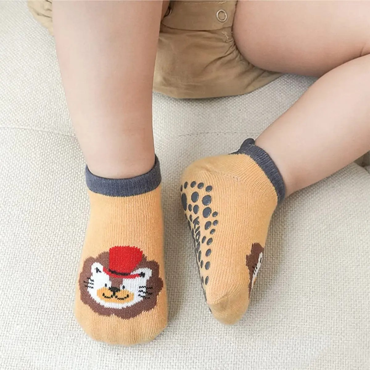 Calcetas Beb&eacute; Lindas Antideslizantes Bebes Ni&ntilde;os 12 Pares Talla 1 - 3 A&ntilde;os image number null