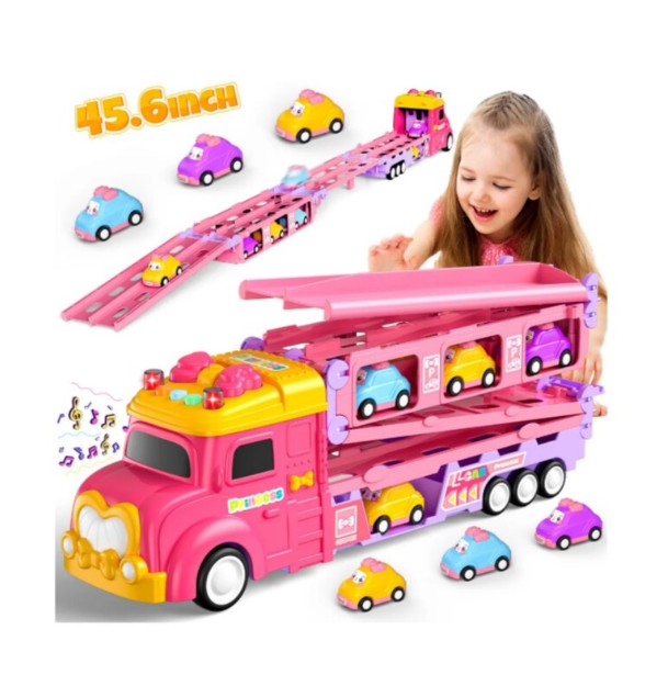 Princesa Pista De Carros 7 En 1 Color Rosa image number null