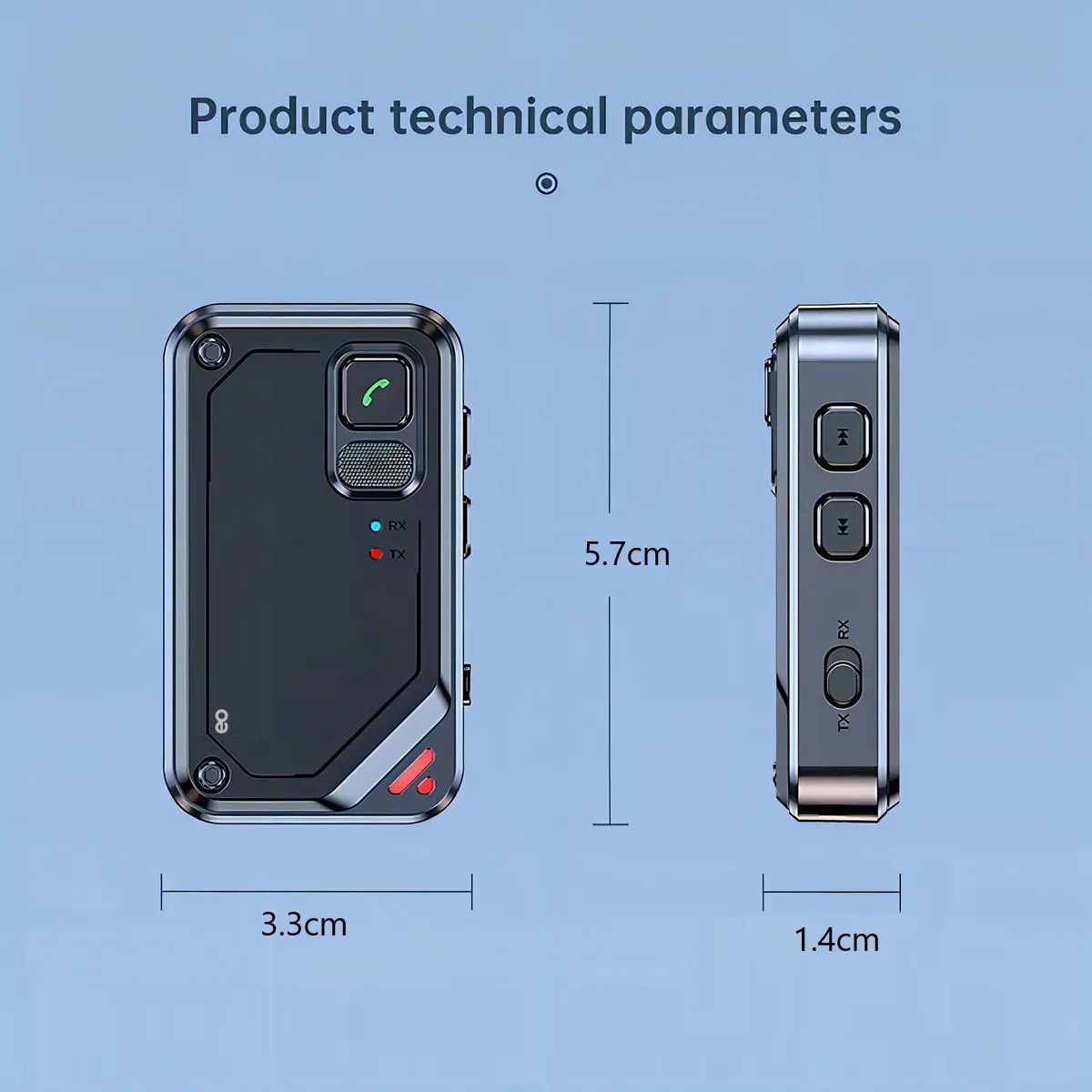 Transmisor Y Receptor Auxiliar Bluetooth 5.3 Laptop Y Coche Negro image number null
