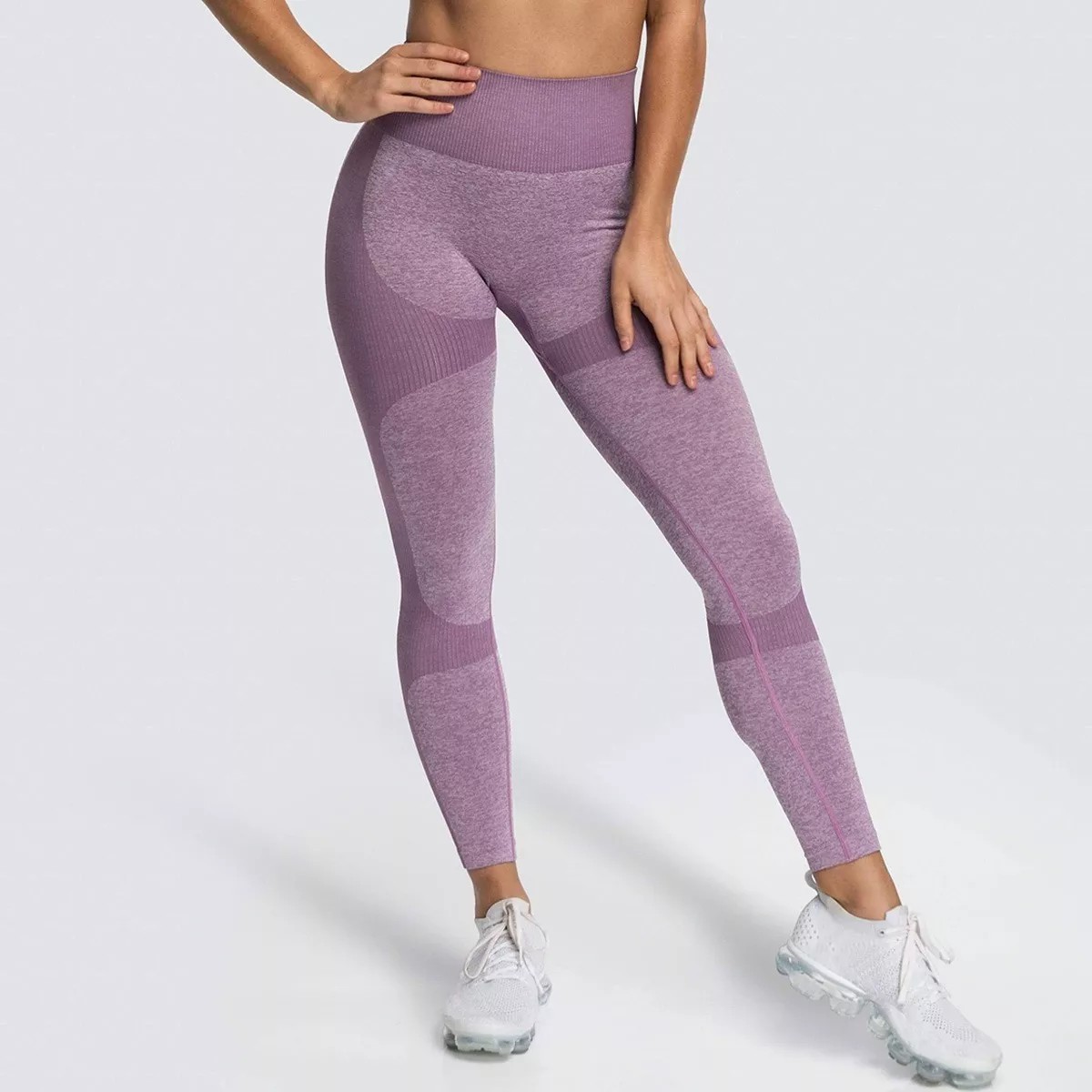 Ropa Lycra Talla G Deportiva Mujer Leggins Levanta Gluteos Gym Yoga Violeta image number null