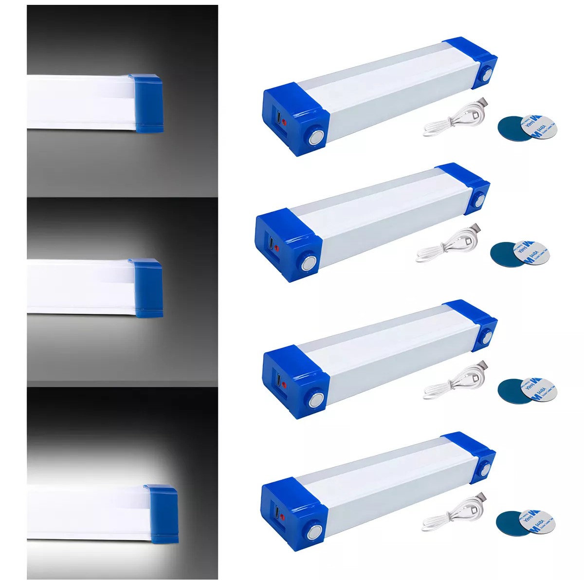 4pcs de 80W Lampara Barra Recargable y Port&aacute;til de Emergencia image number null