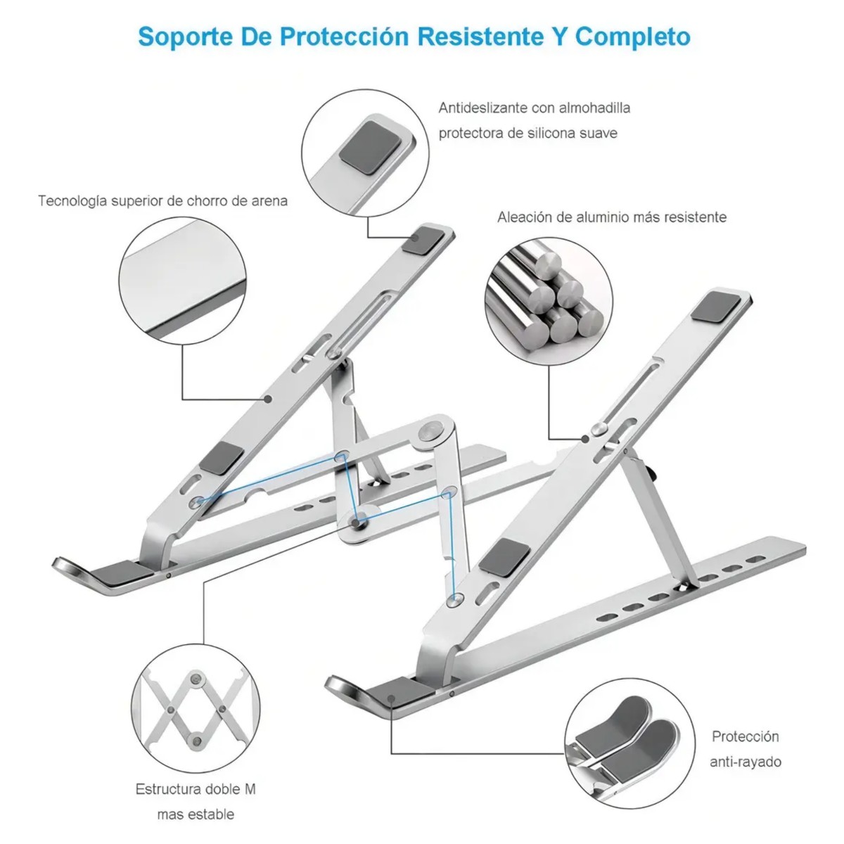 Soporte Laptop Port&aacute;til Morado, Base Ajustable de Calidad para Laptop Rosa image number null