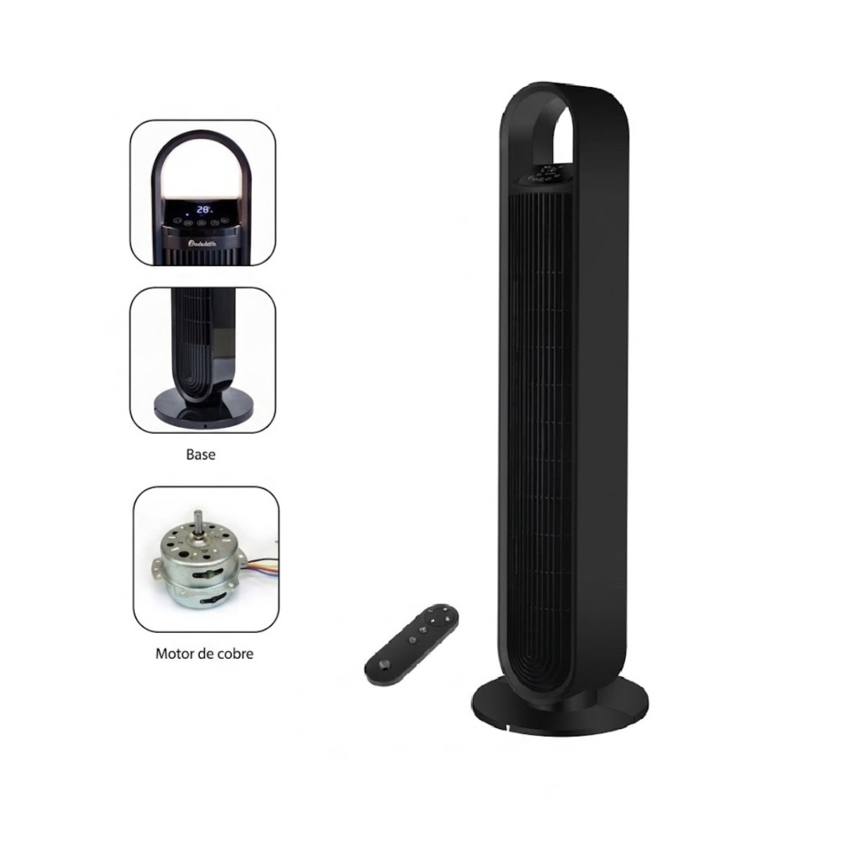 Ventilador de Torre Home Ambient CL08-RK 3 Vel 60W Negro ENDY image number null