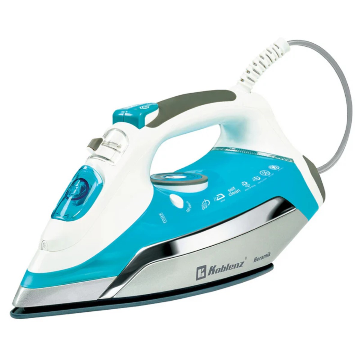 Plancha de Vapor Koblenz PKK 750 SA Secure Keramik Pro 1600W Aqua/Plata ENDY2* image number null
