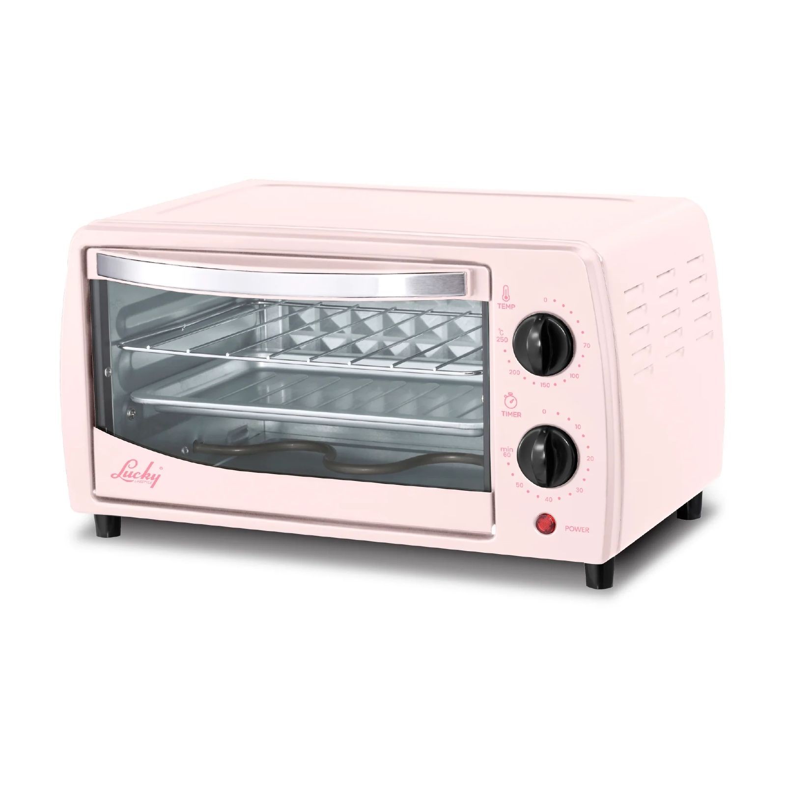 Horno El&eacute;ctrico Lucky K&uuml;ki Pink 10 Litros image number null