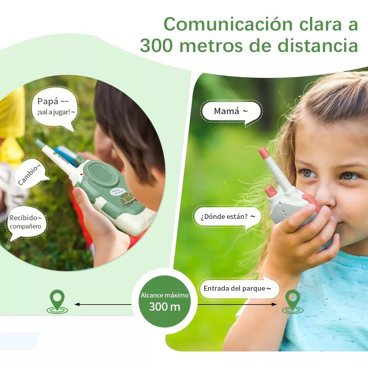 Walkie Talkie Infantil 2pcs Ni&ntilde;os Juguete image number null