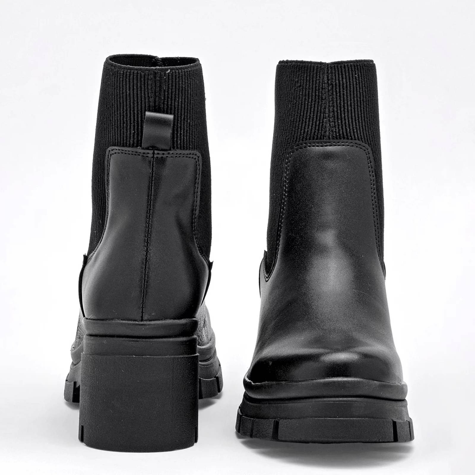 BOTA CON ELASTICO Y PLATAFORMA de Green love Para Mujer Negro 93151 T7 image number null
