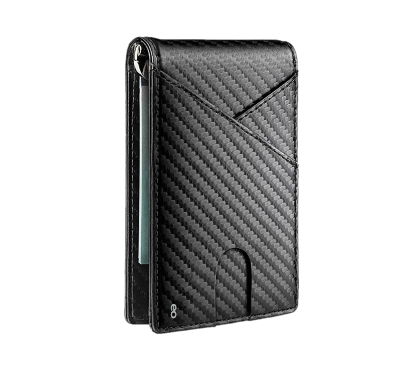 Cartera De Cuero Tarjetero Multi Ranura Rfid Negro image number null