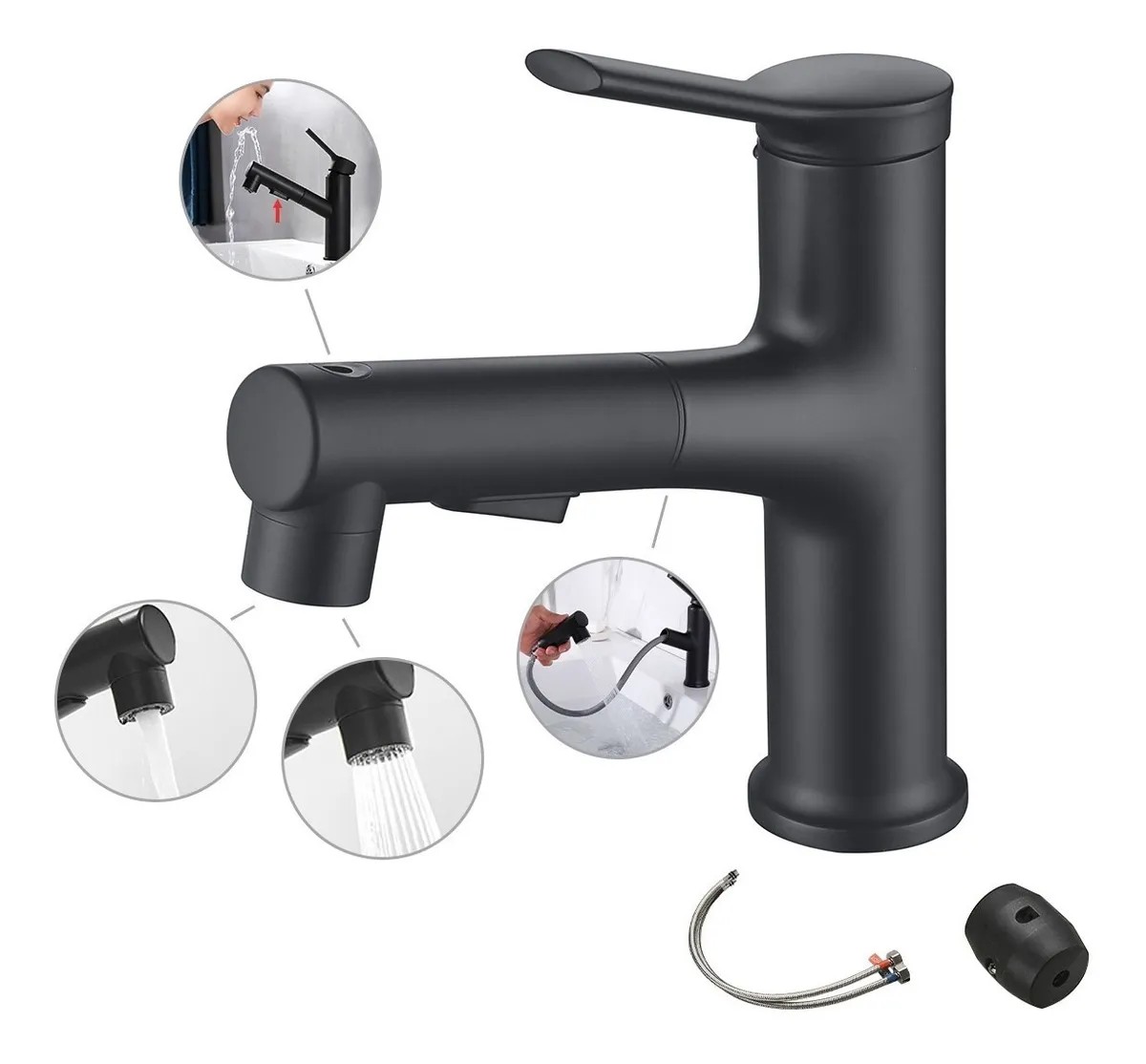 Llave Mezcladora Ba&ntilde;o Lavabo Extracci&oacute;n 3modo Agua image number null