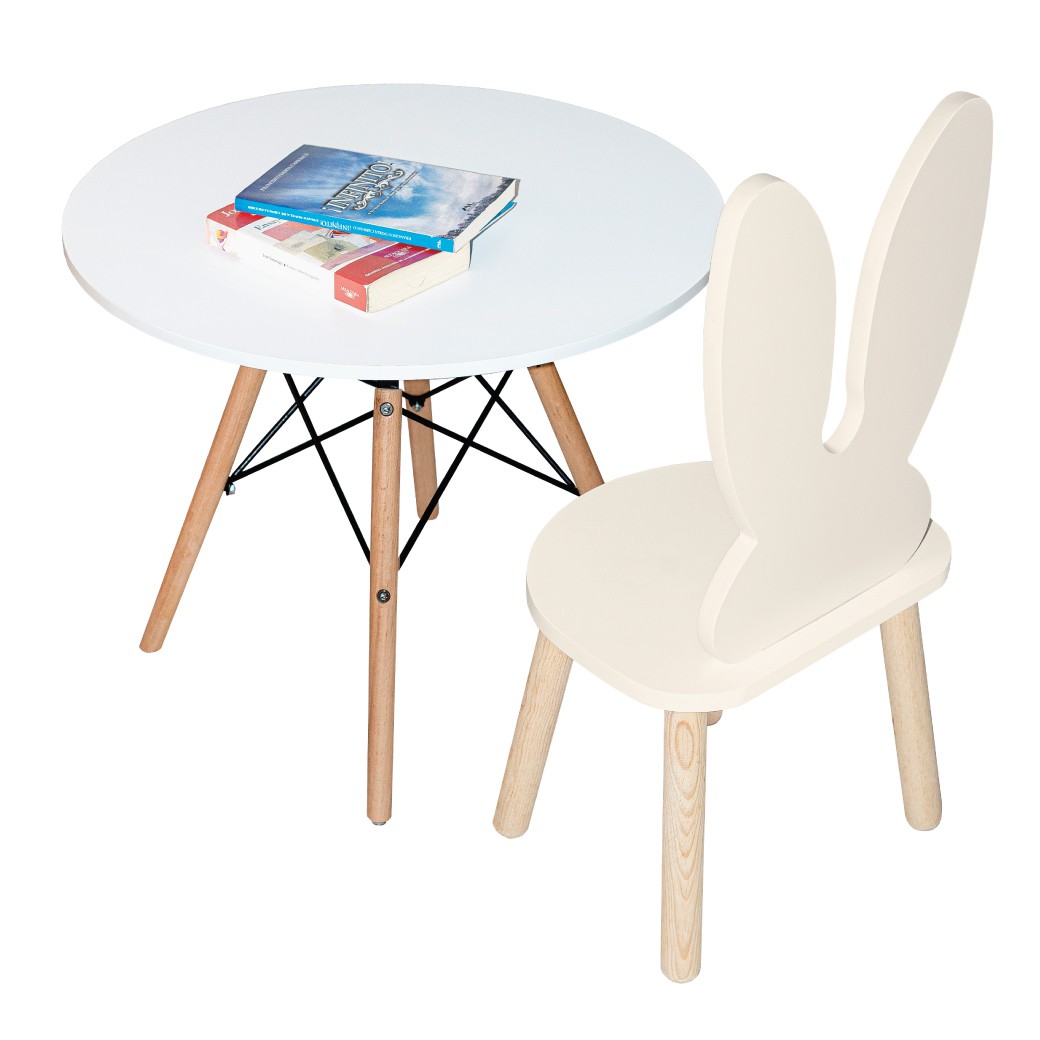 Silla de conejo con mesa eames &ndash; dise&ntilde;o infantil image number null