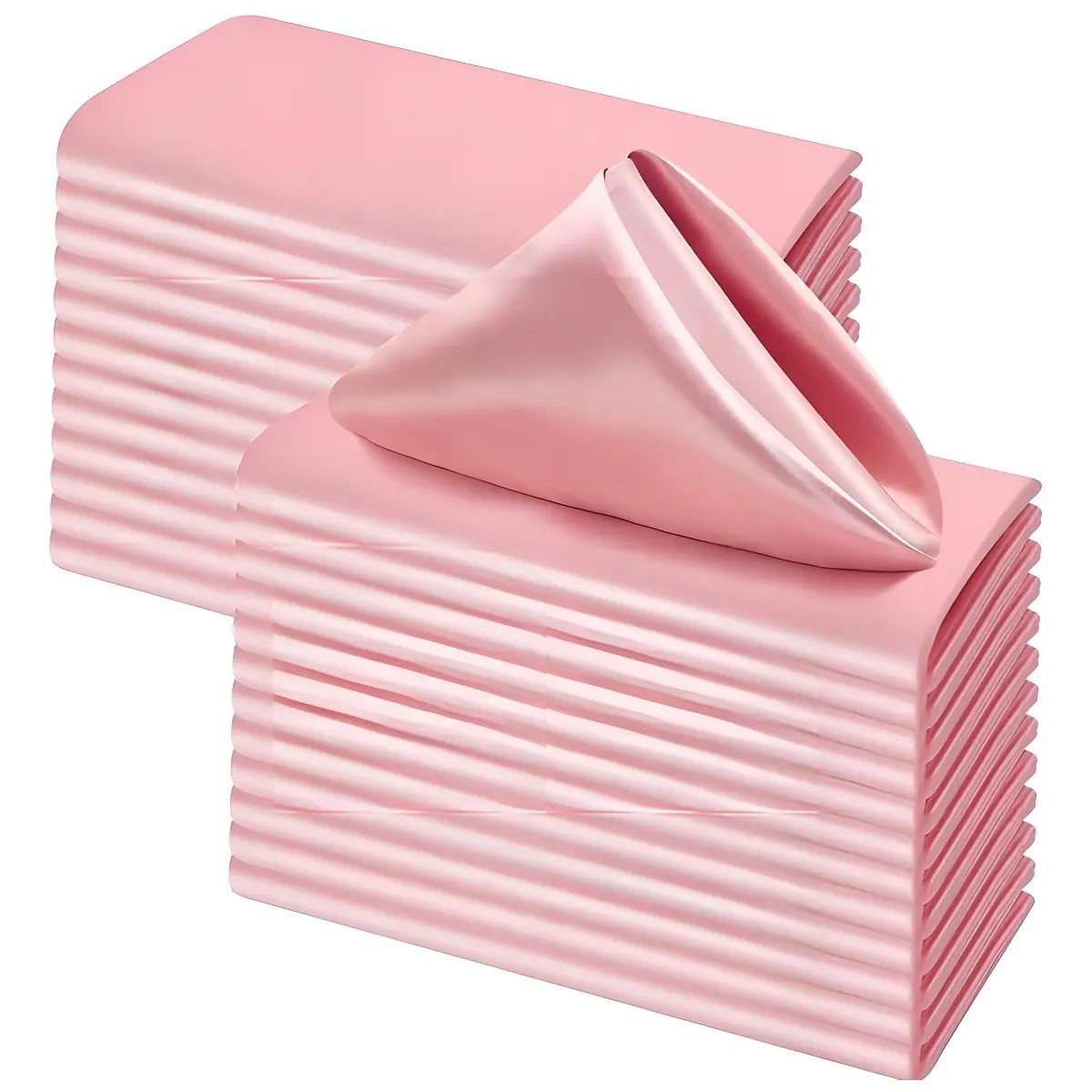 Servilletas De Tela De 43x43 Cm, 50 Piezas Color Rosa Liso image number null