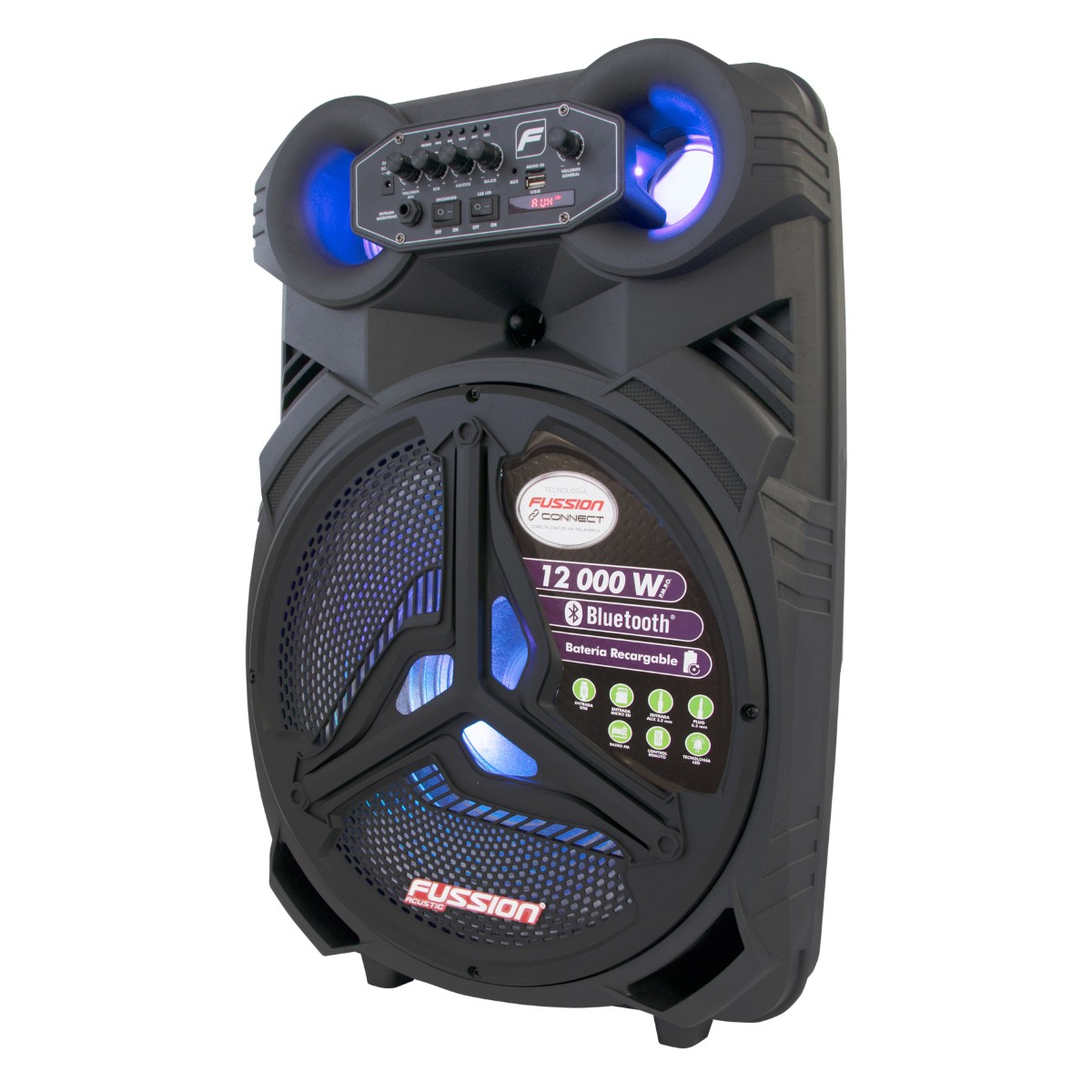 Bafle Amplificado Fussion PBS-15007 15" 12 000W P.M.P.O ENDY12** image number null
