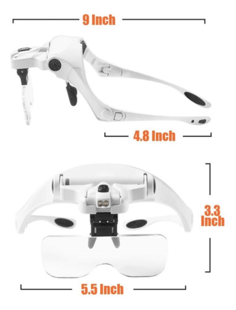 Lentes Lupa Luz Led Para Microblading, Pesta&ntilde;as, Manicura negro image number null