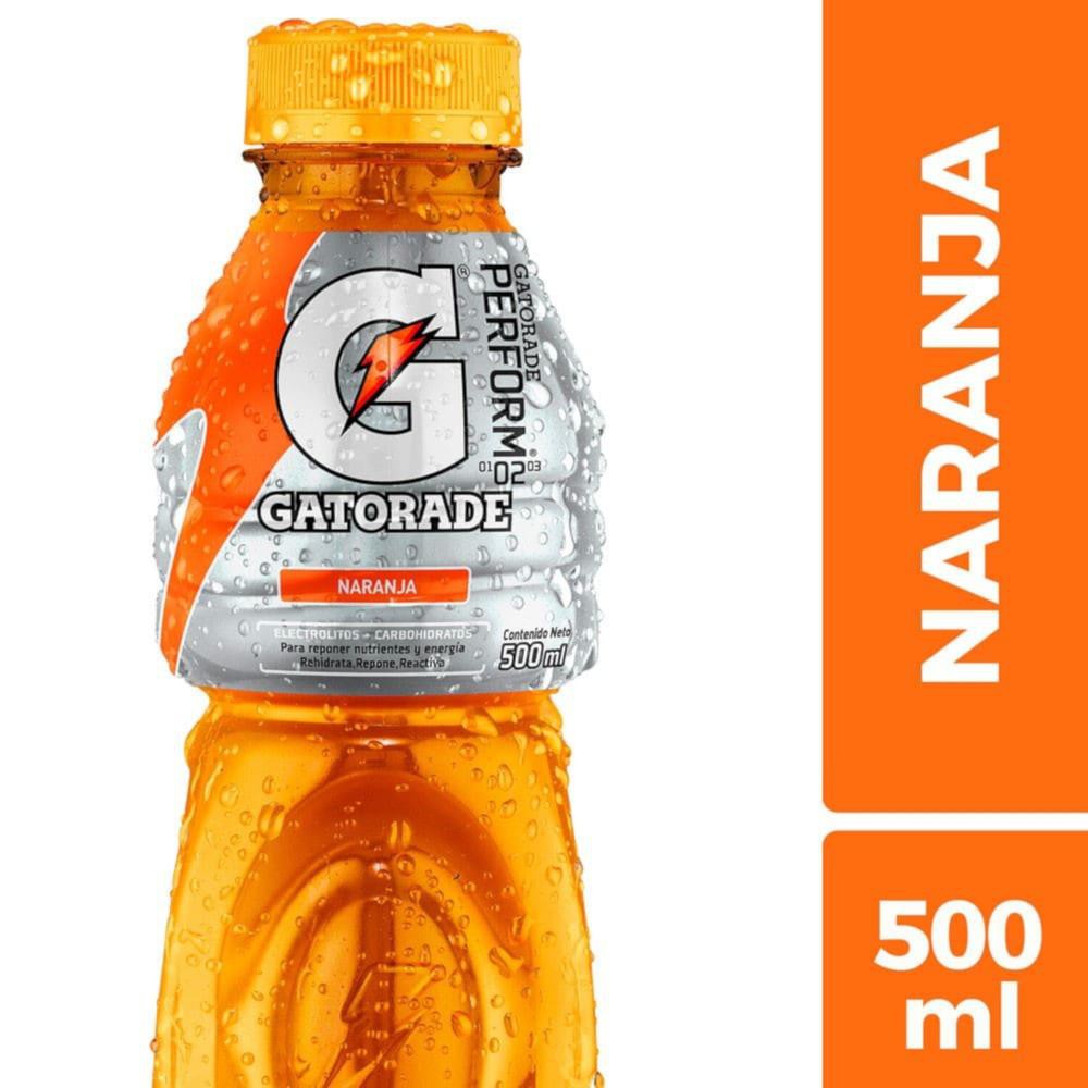 Pack de 6 Bebida Hidratante Gatorade Naranja 500 ml image number null