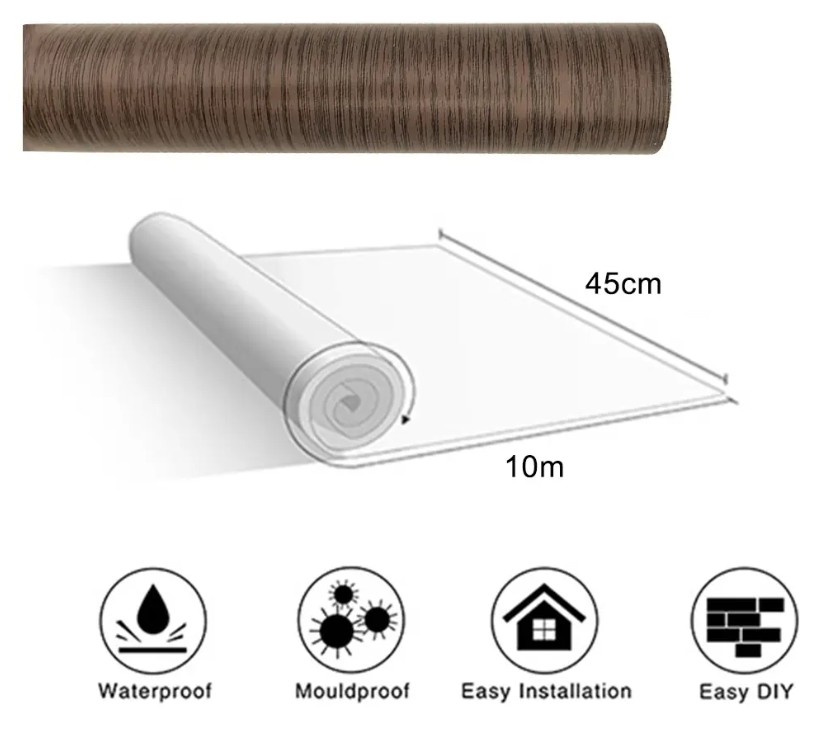 Papel Tapiz Adhesivo Pvc Impermeable Modelo Caf&eacute; image number null