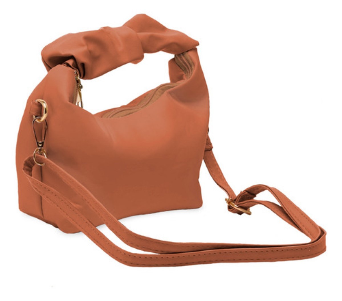 Bolso De Mano Tipo Piel Elegante Casual Para Mujer. image number null