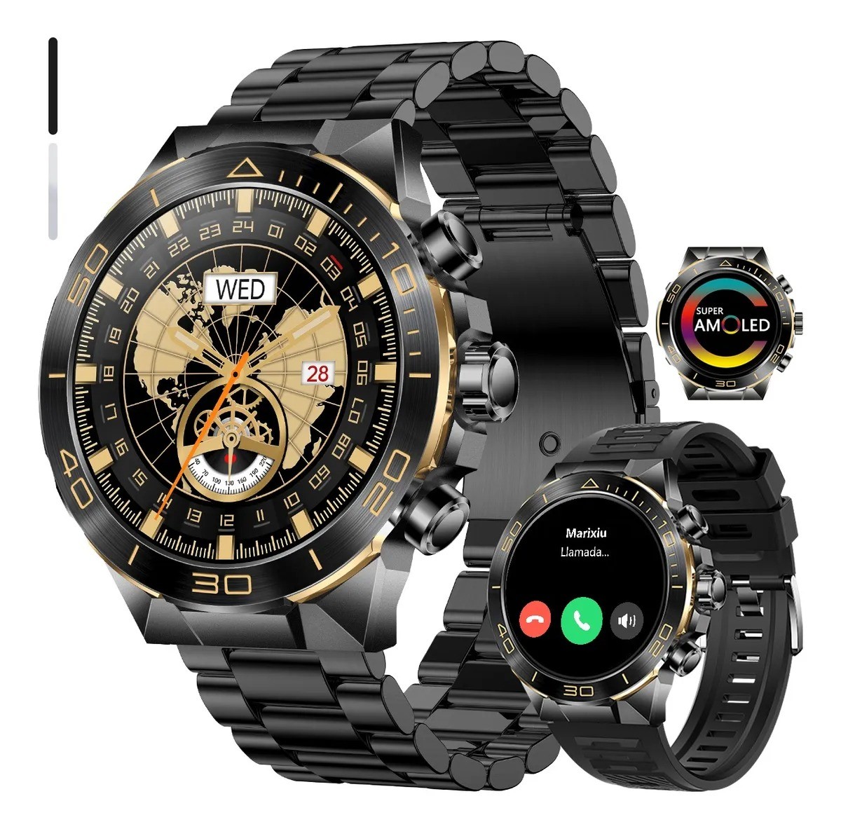 Reloj Inteligente Hombre Amoled Smartwatch Llamada Bluetooth image number null