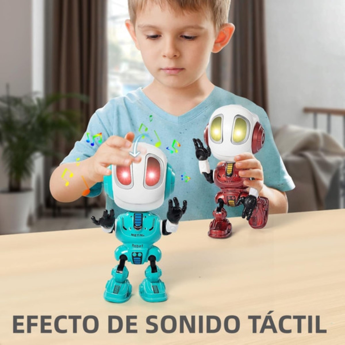 Robot De Juguete Parlante Recargable De Metal Para Ni&ntilde;os rojo blanco image number null