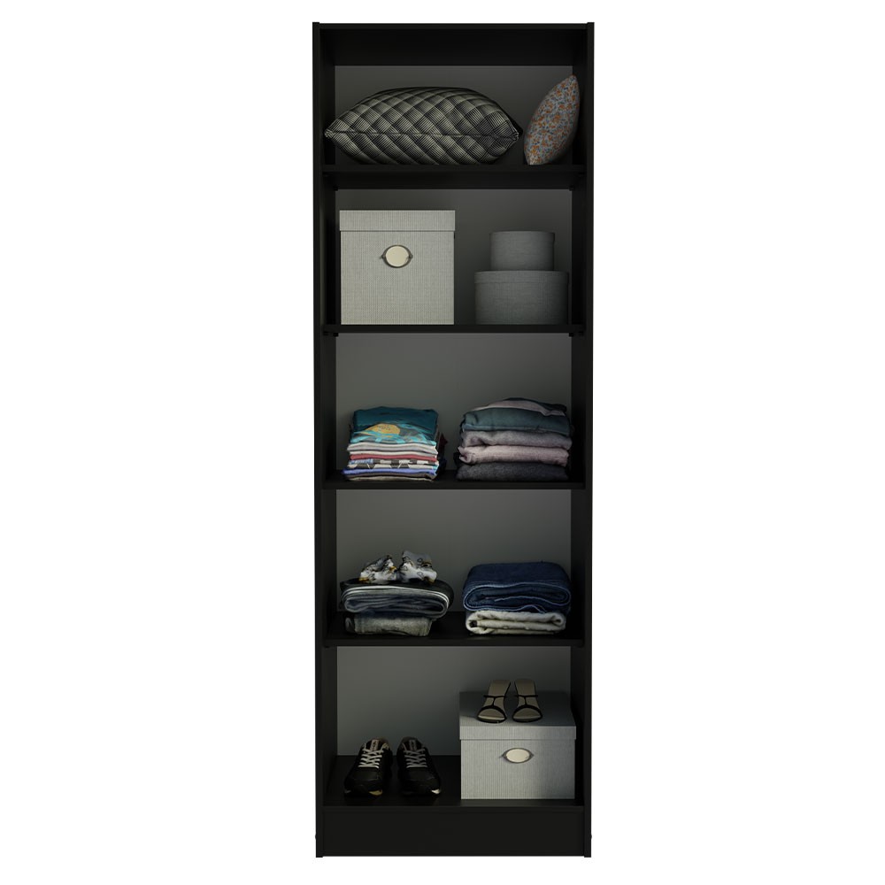 Ropero Organizador y Zapatera Madesa Con 2 Puertas Negro image number null