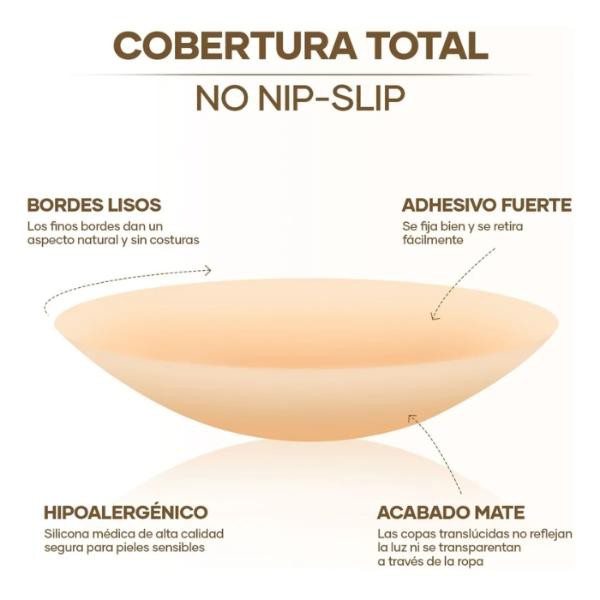 Pezoneras Bra Levanta Push Up Cubre Pez&oacute;n De Silicona Talla 8cm Copa A-C image number null