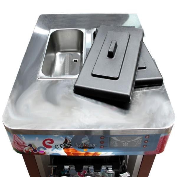 Maquina Helados 1800w Helado Suave Nieve Comercial Profesional Naranja. image number null
