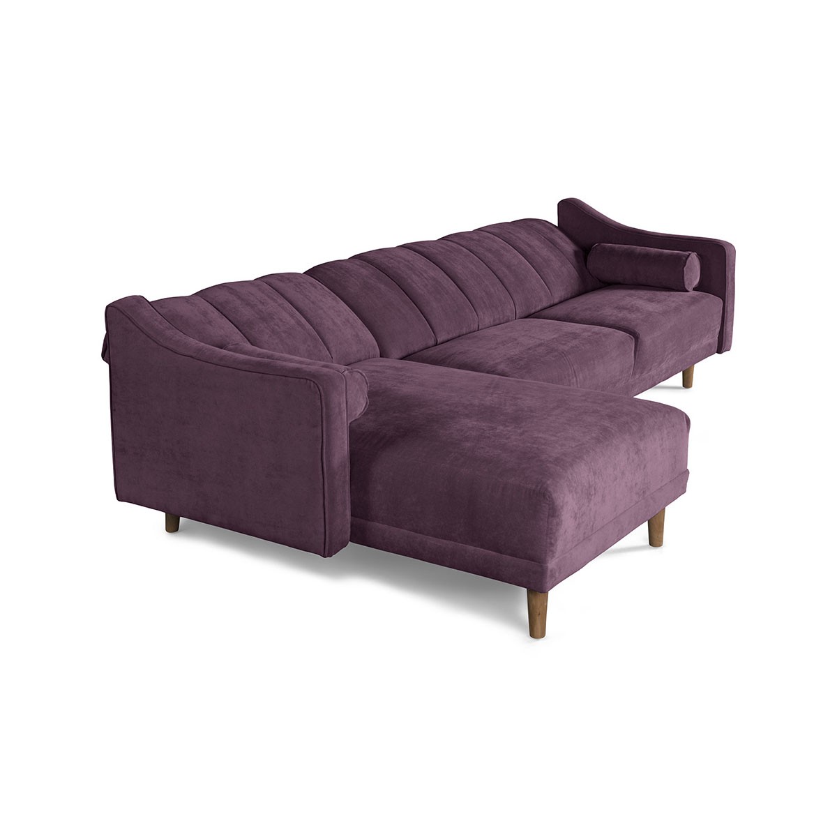 Sala Modular Makora Scotch con Memory Foam, Color Morado Respaldo Reclinable de 3 Posiciones image number null