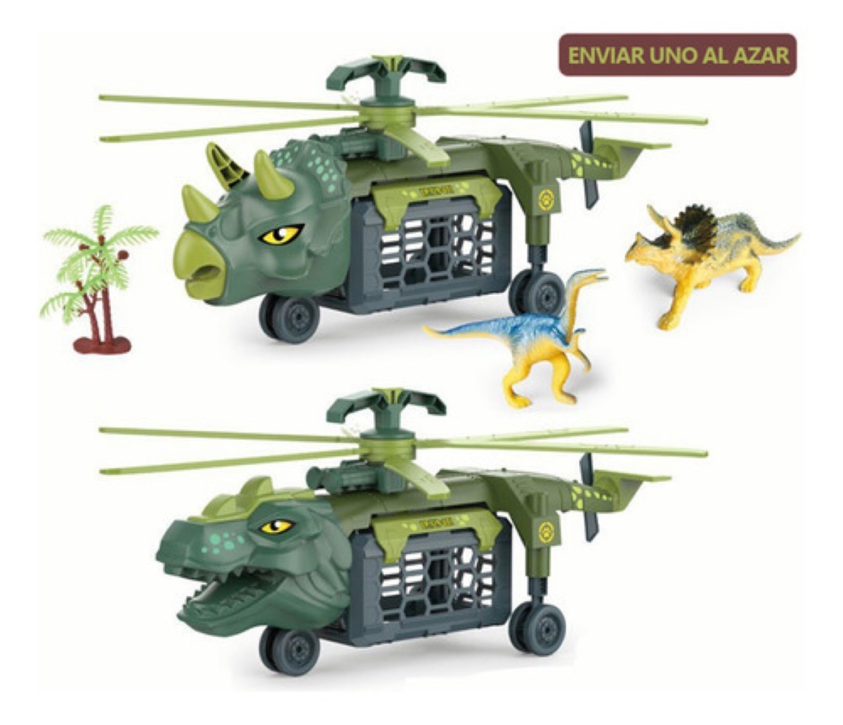 Juguete De Dinosaurio Veh&iacute;culo Transportador 1 Pieza Verde image number null